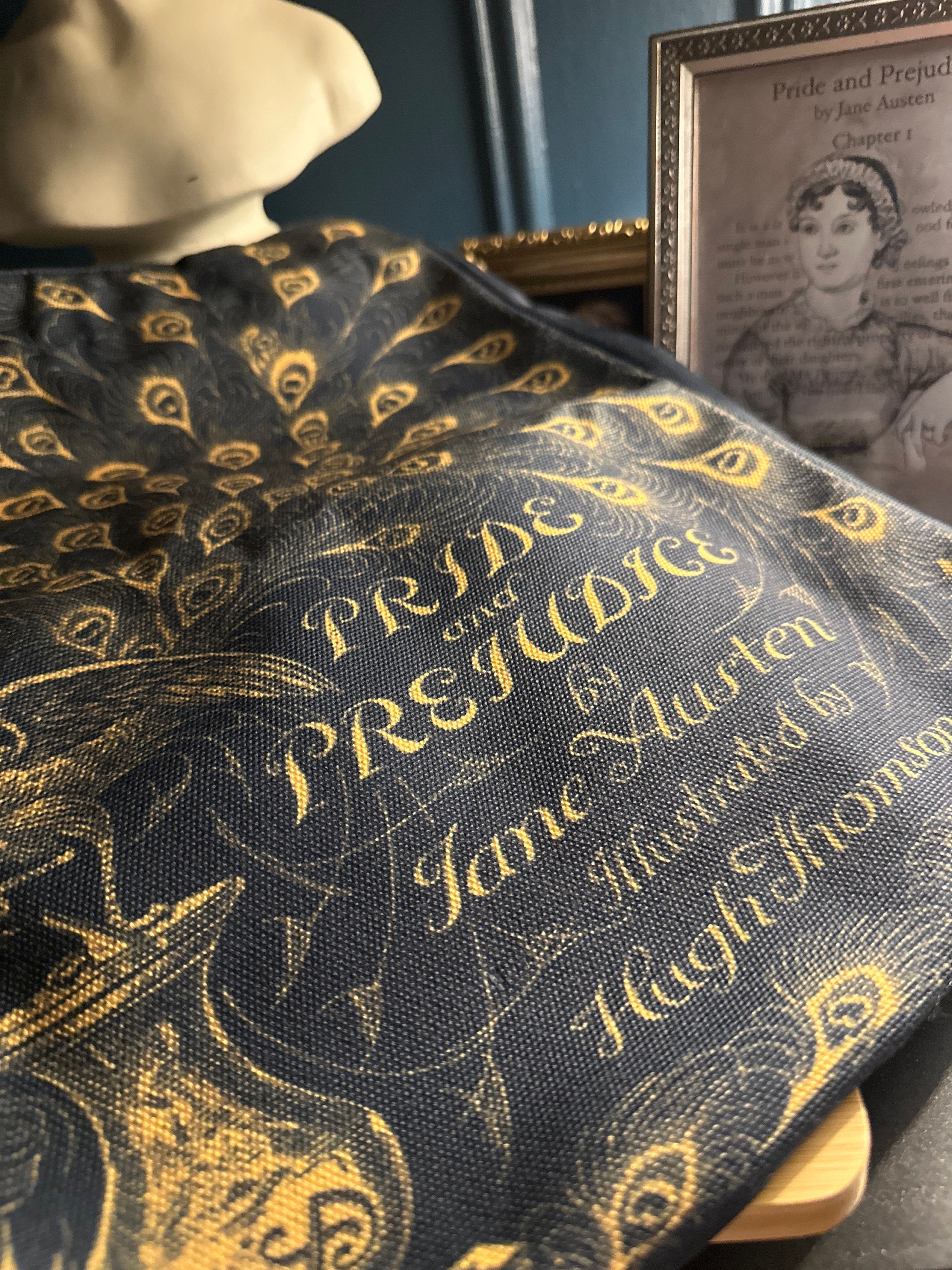 Personalized Book Cover Tote Bag, Literature Tote Bag, Book Shoulder Bag, Theater-Themed Tote Bags, Book Lovers Gift, Handbag