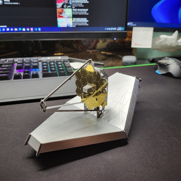 James Webb Space Telescope Model Kit - Laser Cut, Illustrated ...