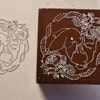 Frame Border Stamp Background Decoration Wood Rubber Stamp Floral