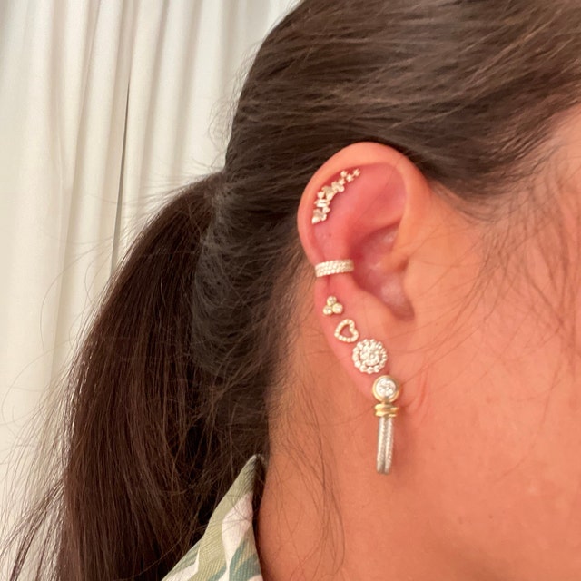 【HYERES LOR】23SS★ Erite23 SV(Y) Pave One Touch Earring S Earrings | Marlo Laz