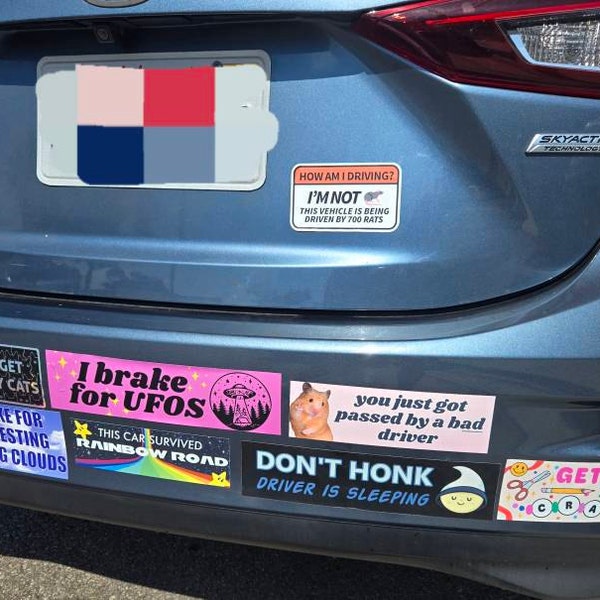 How Am I Driving? Funny Bumper Sticker I'm Not This Vehicle is Being ...