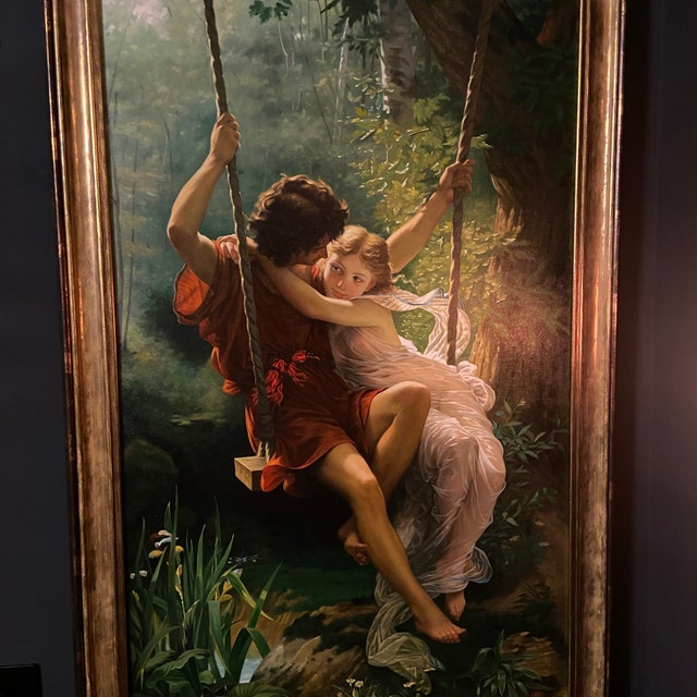 The Swing springtime Pierre Auguste Cot Hand-painted Oil Etsy