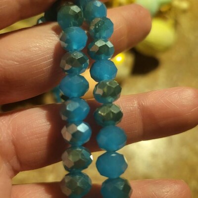 Round Frosted Glass Beads Dark Blue 10mm 80pcs/strand Translucent Jewellery