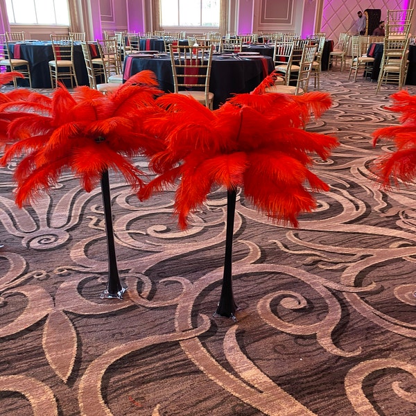 100 White Ostrich Feathers for Wedding Centerpieces - Etsy