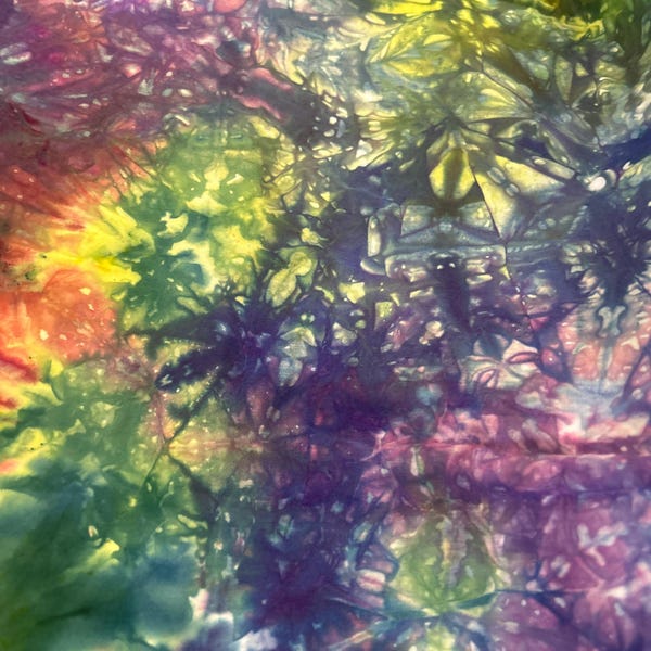 over the rainbow tie dye