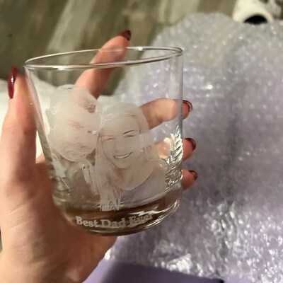 Father's Day Gift From Daughter Glass Fathers Day Gift, Dad Gift, Papa ...