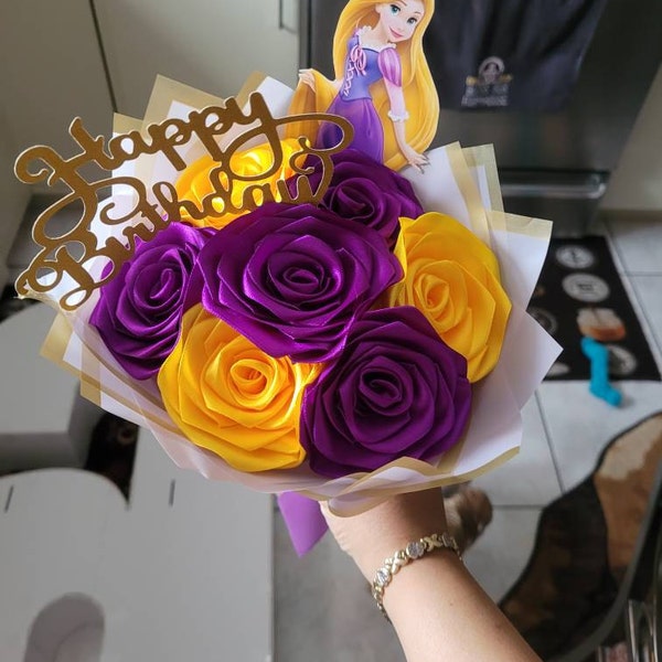 Princess Bouquet Eternal Roses Bouquet Gifts for Her Birthday Gifts