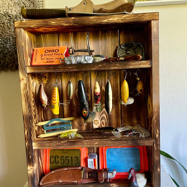 Fishing Lure and Reel Display Case 