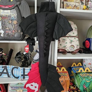 Black or white dragon wings tail and horns set black dragon costume white dragon wings tail and horns toothless dragon costume
