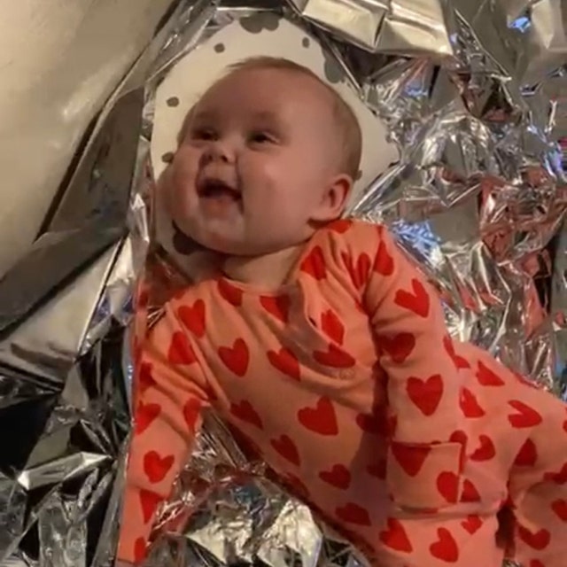 Sensory foil blanket for babies clearance