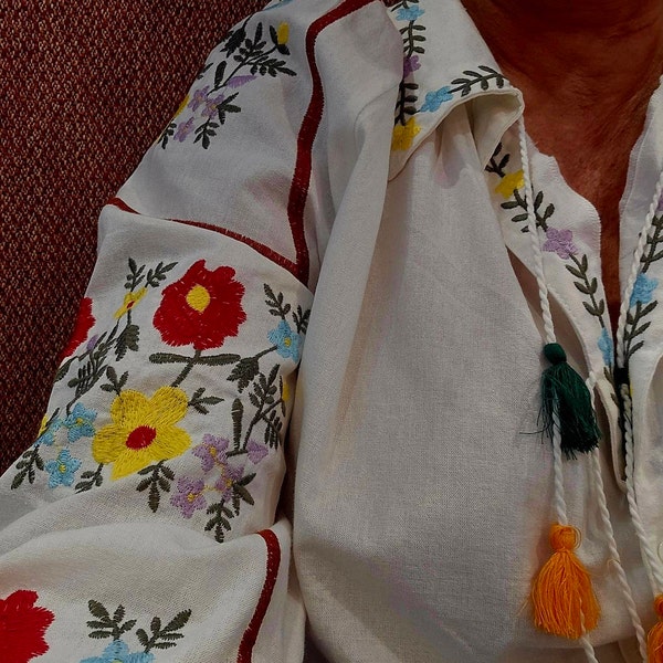 Amber Mustard Boho Chic Embroidered Dress