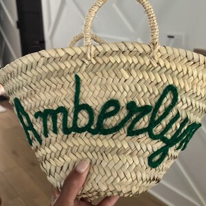 Straw Baskets Personalized WEDDING GUEST ,flower Girl Bags,customized ...