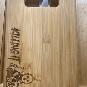 Michael Myers / Killing It Laser Engraved Bamboo Cutting Board Rounded