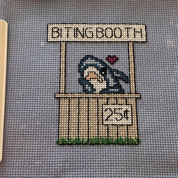 Biting Booth Shark Cross Stitch Pattern PDF - Etsy