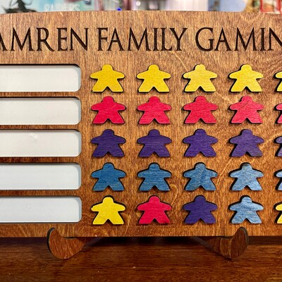 5x5 Game Tracker / Board Game Tracker / Game Challenge Board / Board ...