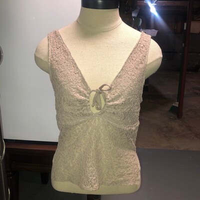 Draw String Front Tank Top