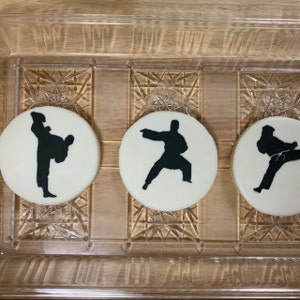 Martial Art Stencils, Karate Stencil, Kung Fu Stencil, Set of 3 ...