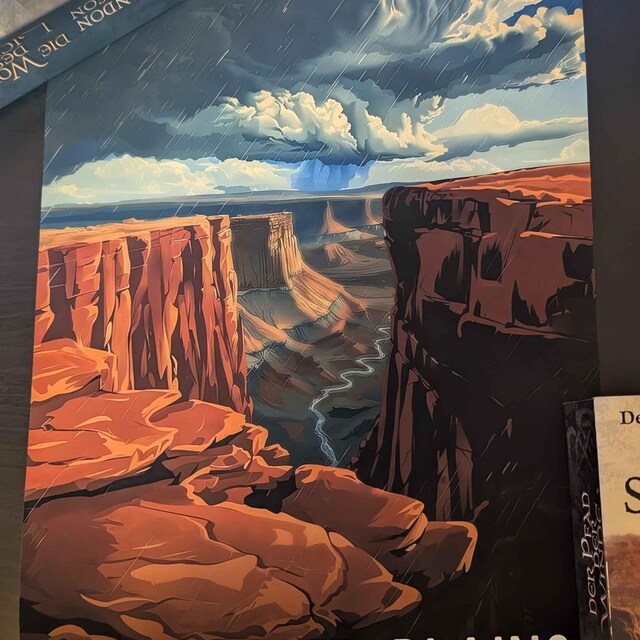 Shattered Plains National Park Poster, Matte Vertical Posters