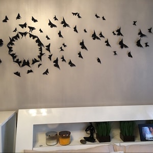 Gossip Girl Wall Art Black Butterfly Wall Decor 3d Wall Etsy