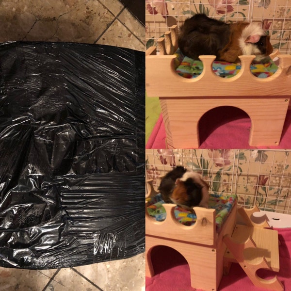 View of Guinea Pig Hay Feeder, Hay Rack Wooden, Made by Asaswood - Etsy