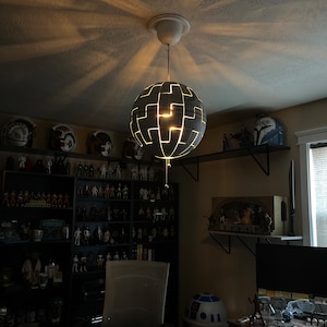 Ikea PS 2014 Star Wars Death Star Exploding Pendant Ceiling Light Lamp ...