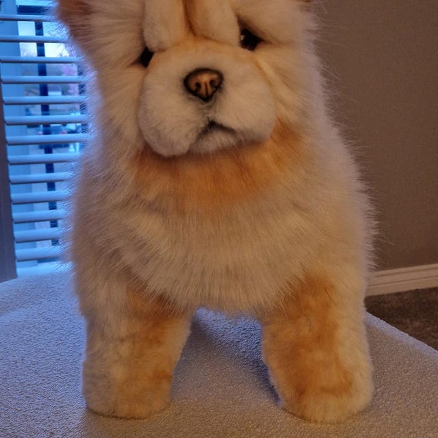 Chow-chow-47cm, Puppy, Dog, OOAK Toys, Realistic Stuffed Dog