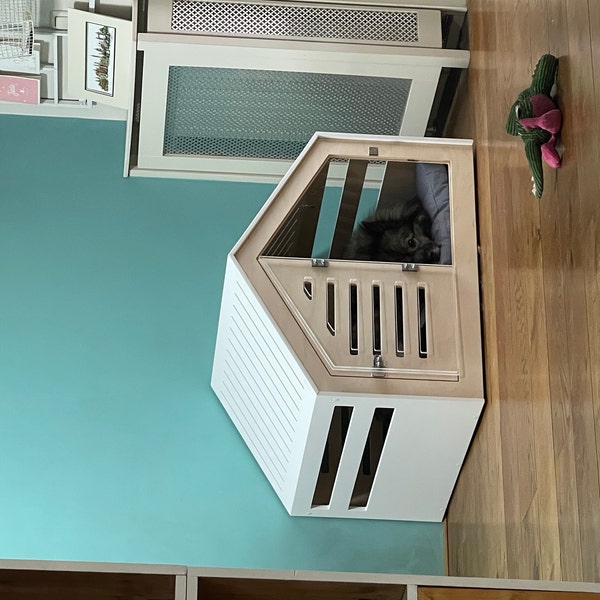 Image result for Modern Design Dog Crate With Acrylic Door Venlo. Dog House/dog Bed/dog ...