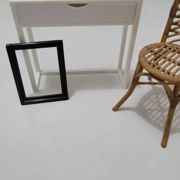 Miniature Frame Together With Picture for Dollhouse Decoration, 1/12th ...