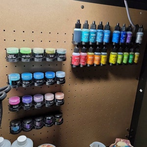 Hobby Storage 2 Oz Bottle Acrylic Paint Racks Holders for Peg Board - Etsy