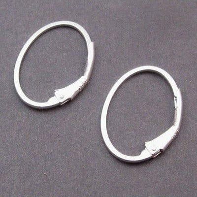 Sterling Silver Leverback Earrings, Sterling Silver Interchangeable ...