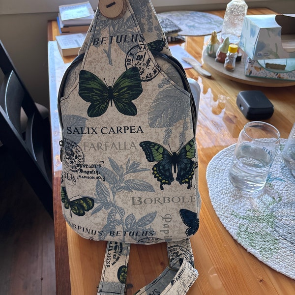 Babyhug Free Size Sling Bag With Butterfly Design - Multicolor