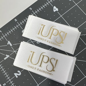 Sew on Clothing Labels, Custom Satin Logo Tags - Etsy