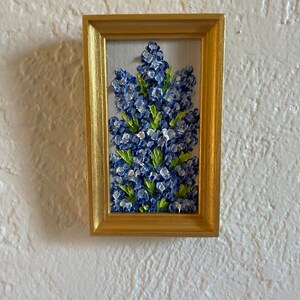 Daisy Miniature Painting Original Floral Art Small Round Artwork Mini ...