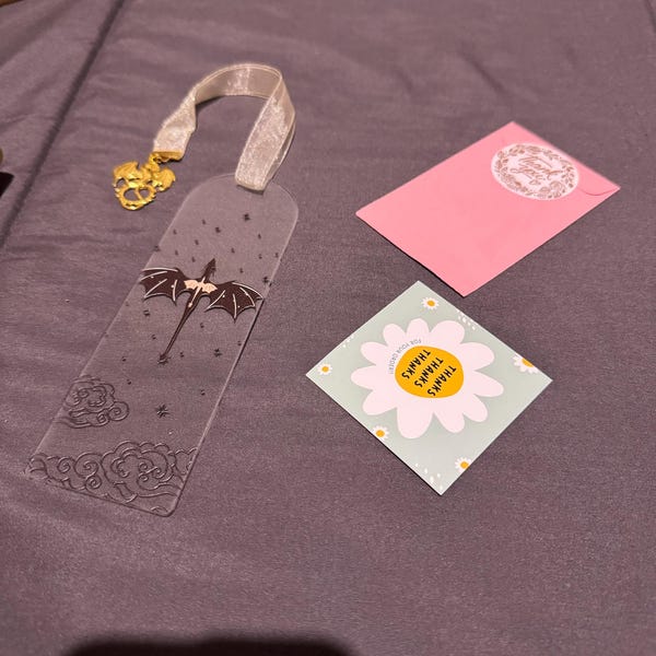 Signet Bookmarks Fourth Wing Acrylic Bookmark With Signet - Etsy