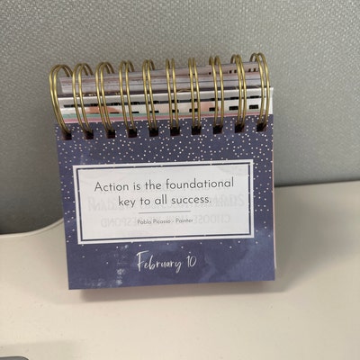 Motivational Calendar Daily Inspirational Desk Calendar With ...
