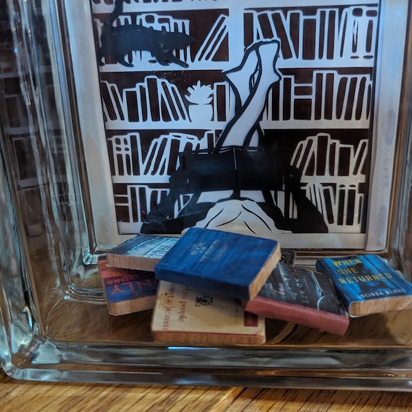 Library Papercut Lightbox SVG File A4 DIY, Bookstore Shadow Box, Cricut ...