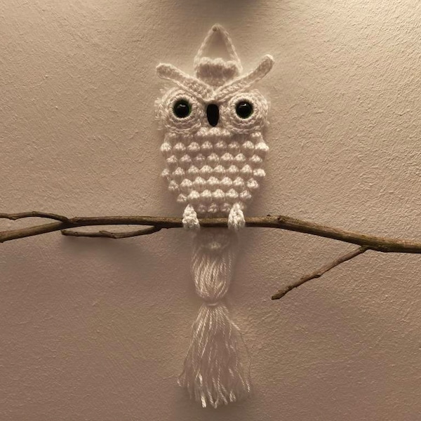 Owl Crochet Pattern - PDF File - Wall Hanging - Etsy