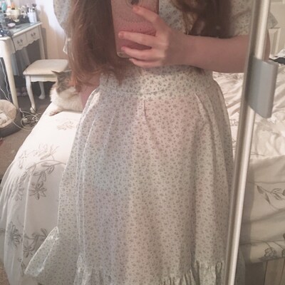 hobbs pink polka dot dress