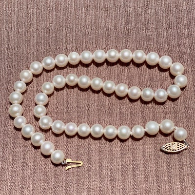 AAA Round Pearls 7.5-8.5mm White Round Freshwater Pearl - Etsy