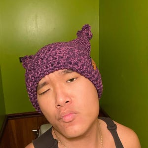 Chowder Inspired Crochet Cat Beanie - Whimsical Winter Hat - Etsy