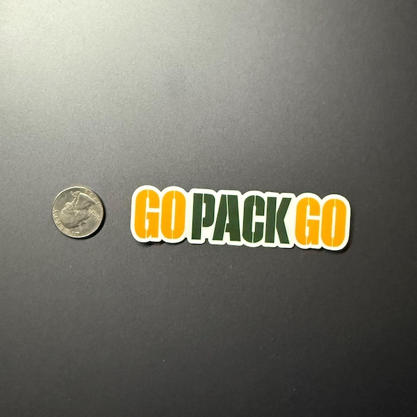 Go Pack Go Green Bay Packers Vinyl Sticker Decal - Etsy
