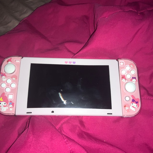 カスタムJoy-con WHITE×PINKメタリック2 - Nintendo Switch