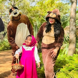 Masha Inspired Costume, Masha and the Bear Inspired Costume, Birthday Girl  Dress,birthday Outfit,birthdaytoddler Outfit - Etsy