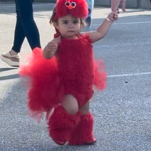 Elmo Sesame Street Inspired 1st Birthday Romper Outfit Etsy