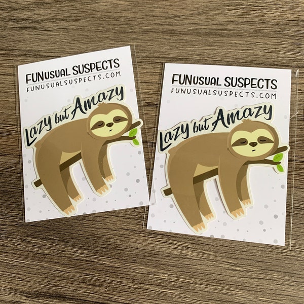 Sloth Sticker, Vinyl Stickers, Laptop Decal, Sloth Gift for Her, Cute ...