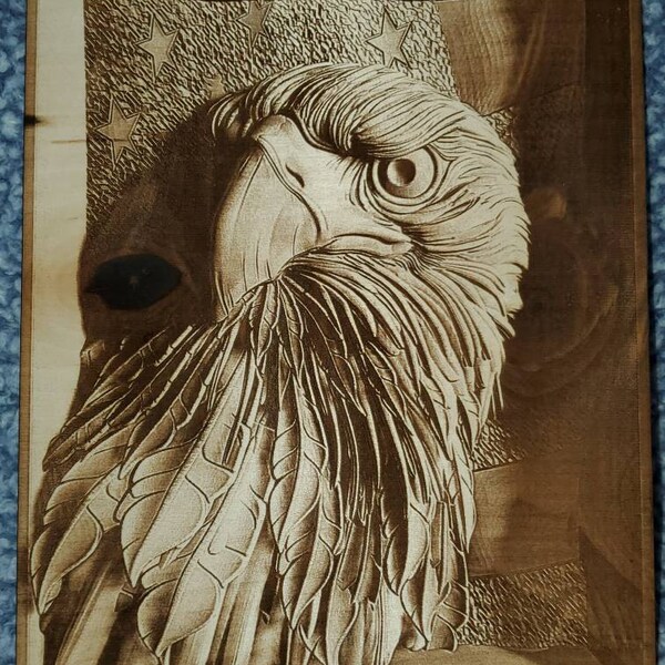 Digital Design File - American Eagle - Glowforge - Laser Ready ...