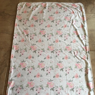 Blush Fabric Sweet Blush Roses by Shopcabin Baby Girl Floral Cottage ...