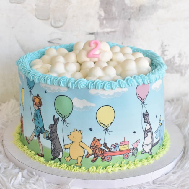 Edibleceke 12Pcs Winnie The Pooh cake topper Action India