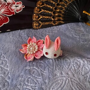 Handmade Japanese Traditional Tsumami Kanzashi Hair Clip Pin