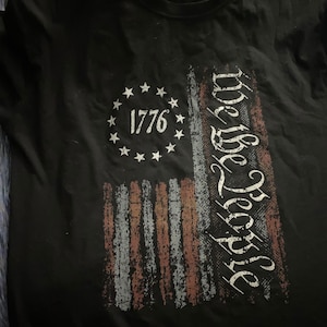 Patriotic T Shirts,we the People Flag Shirt, Vintage USA Flag 1776, US ...